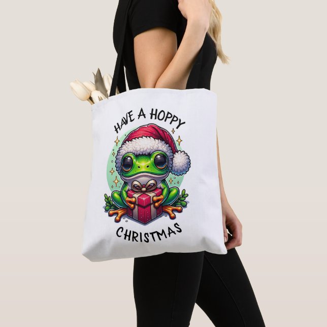 Bolso De Tela Que tengan Navidades amordazados | Pun de rana (Detalle)
