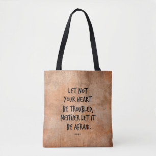 Bolso De Tela Que tu corazón no sea un problema de la Biblia Ver