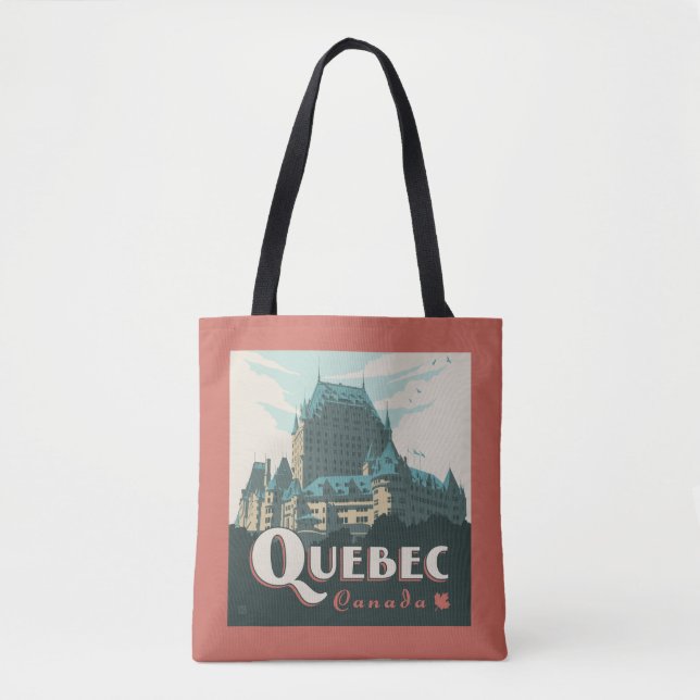 Bolso De Tela Quebec Canadá | Château Frontenac (Anverso)