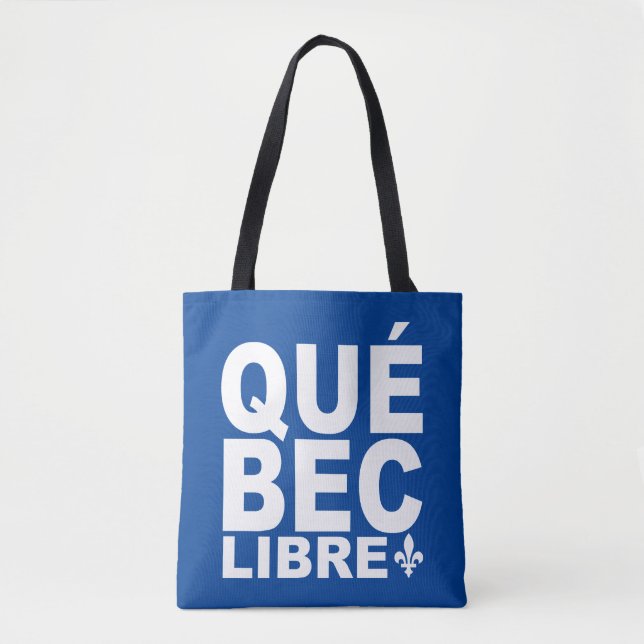 Bolso De Tela Québec Libre (Anverso)