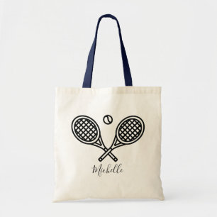 Bolso De Tela Quebrada de raqueta de tenis Tu nombre