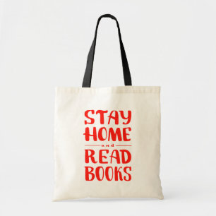 Bolso De Tela Quédate en casa y lee libros