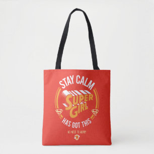 Bolso De Tela Quédate tranquilo Supergirl tiene esto