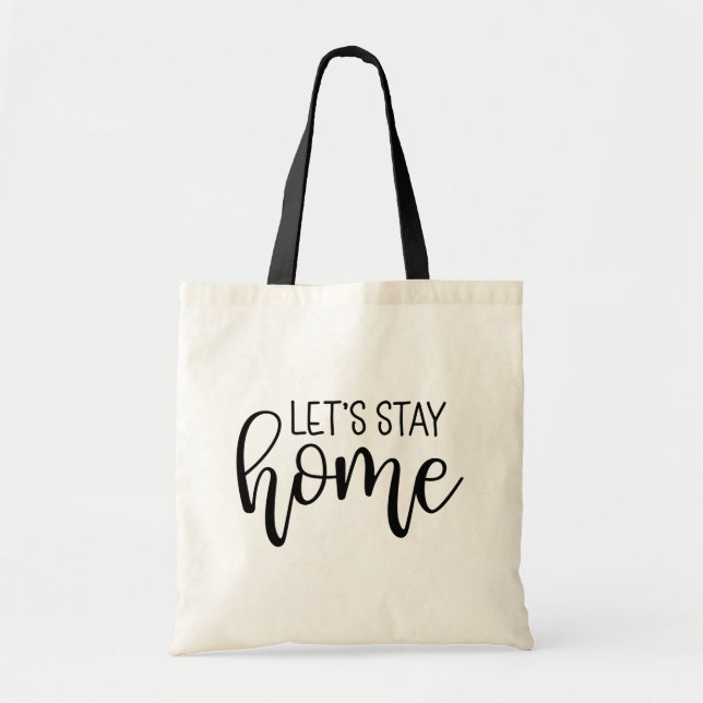 Bolso De Tela Quedémonos en casa (Frente)