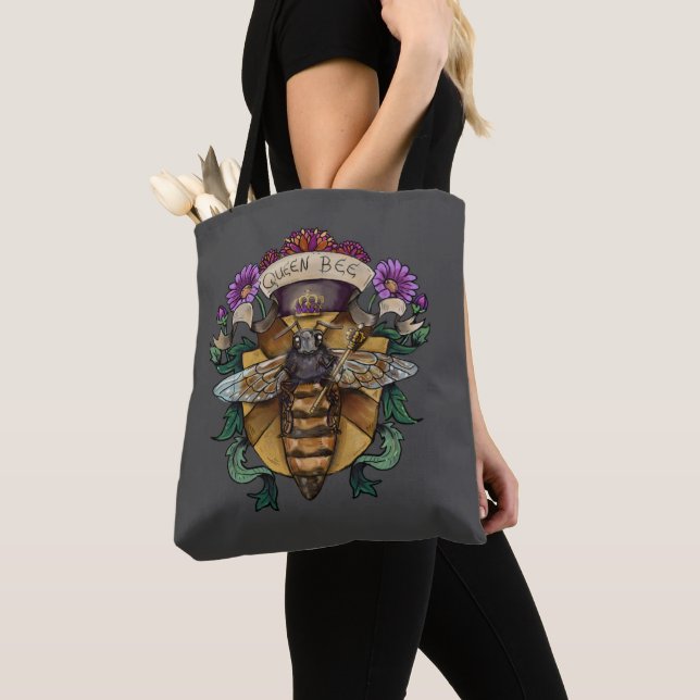 Bolso De Tela Queen Bee Royal (Detalle)