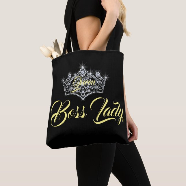 Bolso De Tela Queen Boss Lady All-Over-Print (Detalle)
