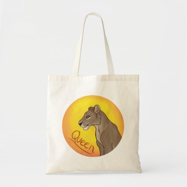 Bolso De Tela Queen Lioness (Frente)