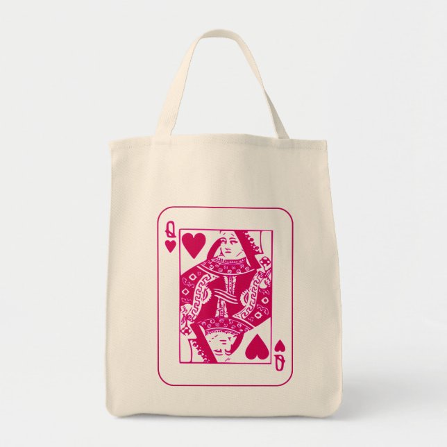 BOLSO DE TELA QUEEN OF HEARTS (Frente)