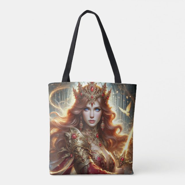 Bolso De Tela Queen Tote Bag (Reverso)