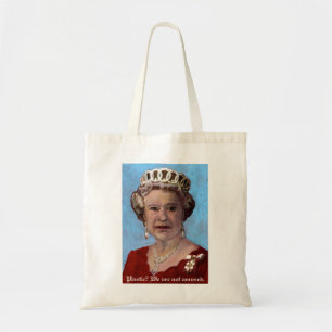 Bolso De Tela ¿queenelizabethbag, plástico? Nos no divierten