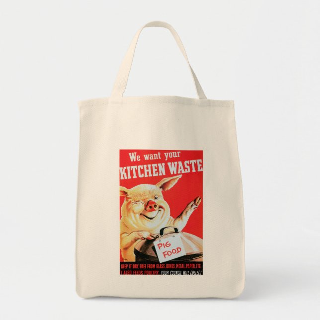 Bolso De Tela Queremos tu comida (Frente)