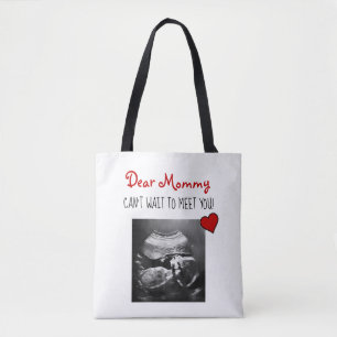 Bolso De Tela ¡Querida mamá no puede esperar para conocerte!