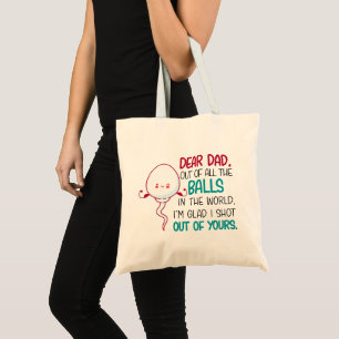 Bolso De Tela Querido papá, de todas las bolas del mundo
