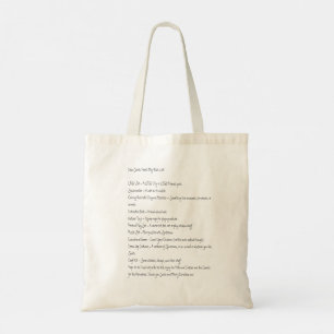 Bolso De Tela Querido Santa, aquí está mi lista de deseos - Tote