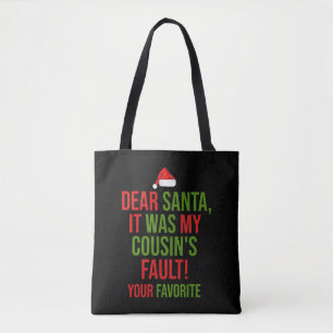 Bolso De Tela Querido Santa, fue la cancionada Christma de mi pr