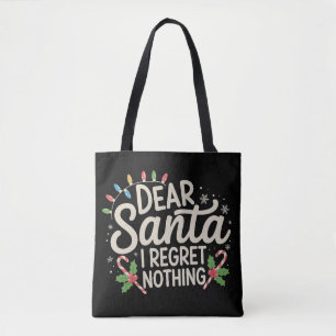 Bolso De Tela Querido Santa No Me Arrepiento De Nada Navidad Fam