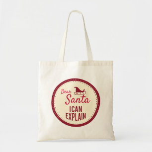 Bolso De Tela Querido Santa Puedo Explicar, Dichos Divertidos de