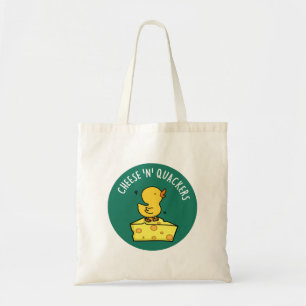 Bolso De Tela Queso Y Quackers Divertidos Bollos De Comida