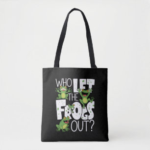 Bolso De Tela ¿Quién Dejó que las Ranas Salieran? Divertido Meme