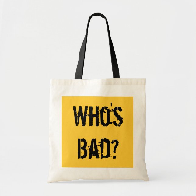Bolso De Tela ¿Quién es malo? (Frente)
