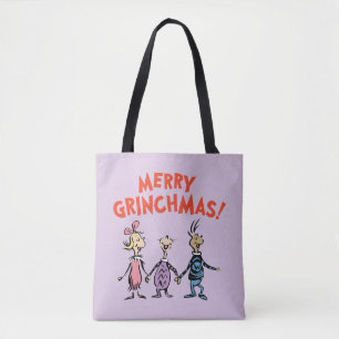 Bolso De Tela Quienes se dan la mano Feliz Grinchmas
