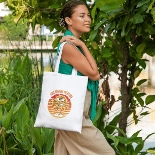 Bolso De Tela ¿Quieres Pizza Me? - Pizza Food Pun