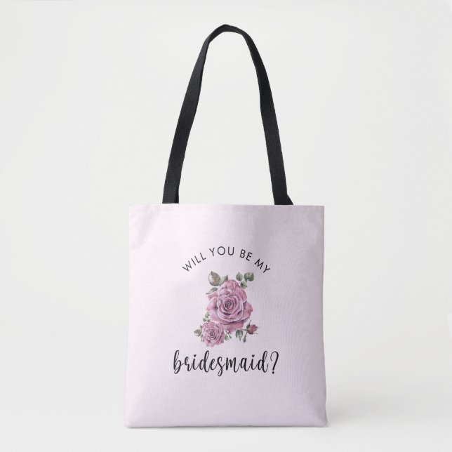 Bolso De Tela ¿Quieres ser mi dama de honor propuesta sincera (Anverso)