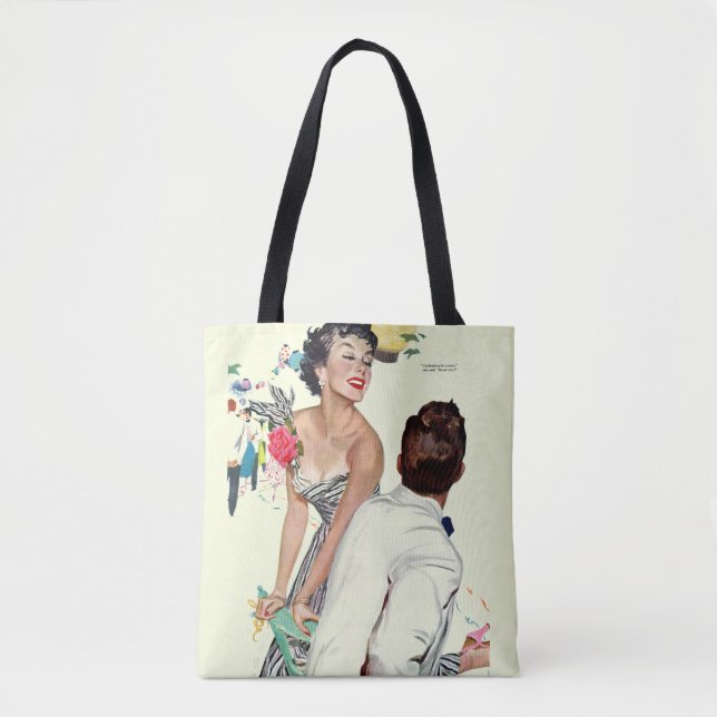 Bolso De Tela Quiero a un hombre 2 (Anverso)