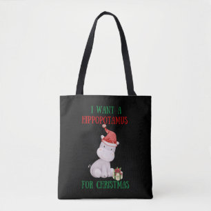 Bolso De Tela Quiero Un Hipopótamo Para Los Navidades