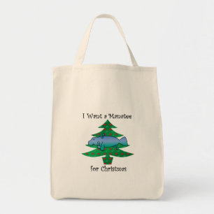 Bolso De Tela Quiero un manatee para el navidad