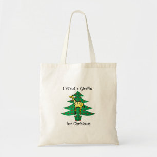 Bolso De Tela Quiero una jirafa para el navidad