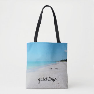 Bolso De Tela Quiet Beach Tote Bag
