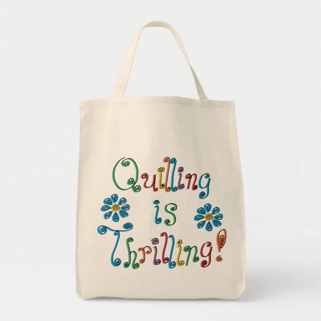 Bolso De Tela Quilling is Thrilling (Frente)
