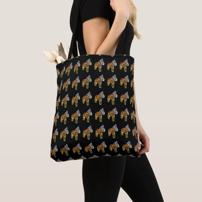 Bolso De Tela Quilters Dala Horse Tose Bag (Detalle)
