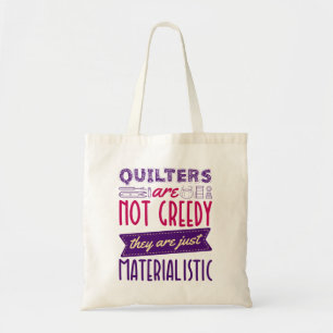 Bolso De Tela Quilters No Es Un Arma De Aplastamiento Materialis