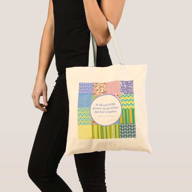 Bolso De Tela Quilters Patchwork Quilt Shop Promotion (Anverso (producto))