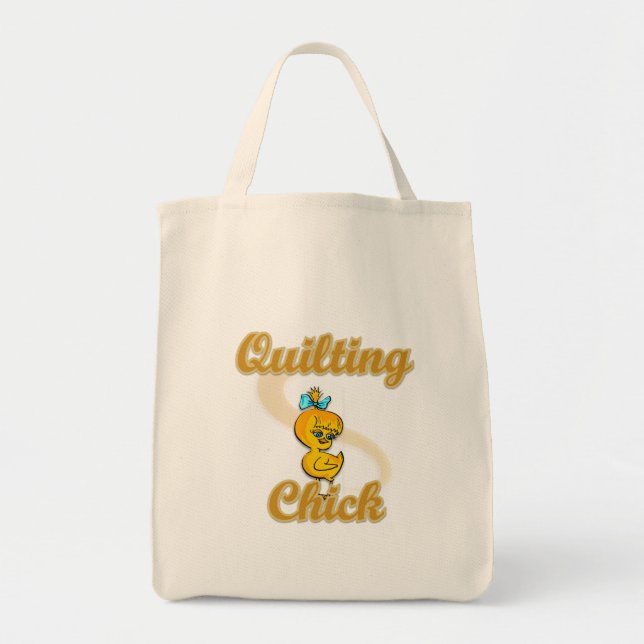 Bolso De Tela Quilting Chick (Frente)