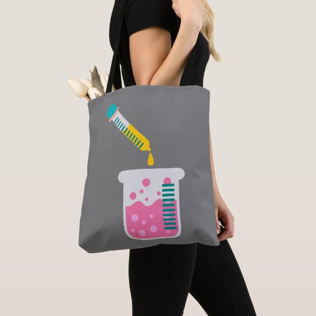 Bolso De Tela Química científica lindo equipo de ciencia (Detalle)