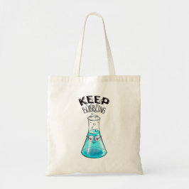 Bolso De Tela Química Cute Funny Carácter Nerdy Lab