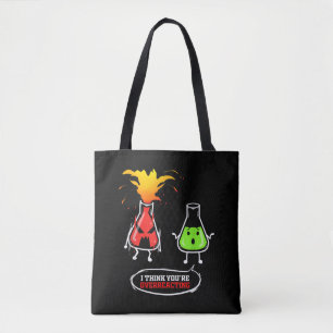 Bolso De Tela Química Química Laboratorio Químico Que Reaccionan