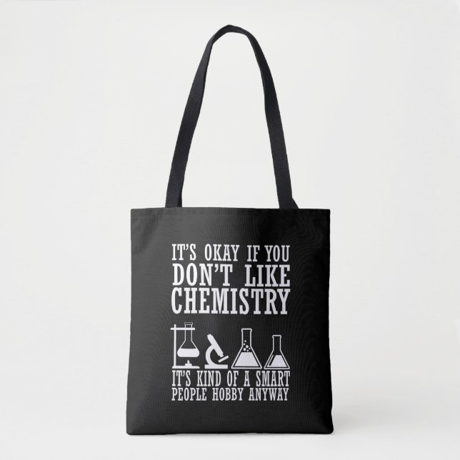 Bolso De Tela Química sarcástica citas graciosas de químicos (Anverso)