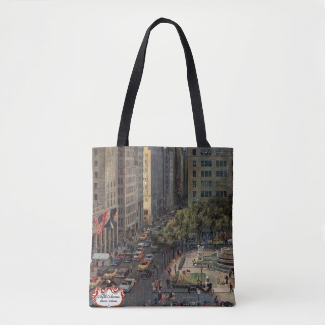 Bolso De Tela Quinta Avenida por John Falter (Anverso)