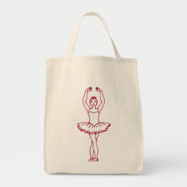 Bolso De Tela Quinta posición del ballet