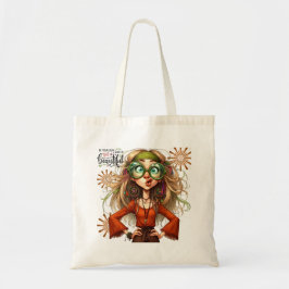 Bolso De Tela Quirky Hippie Lady Beautiful Tote Bag