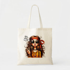 Bolso De Tela Quirky Hippie Lady Stay Weird Toird Bag