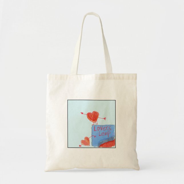 Bolso De Tela Quirky Illustrated Lovers' Leap (Frente)
