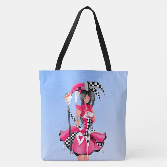 Bolso De Tela Quirky Jester y Puppet King (Anverso)