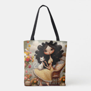 Bolso De Tela Quirky Lady Tote Bag