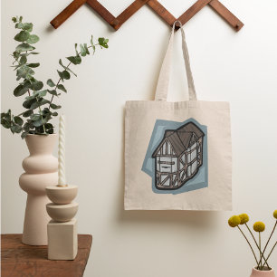 Bolso De Tela Quirky Tudor House Arquitectura Medieval