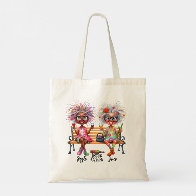 Bolso De Tela Quirky Wine Ladies Therapy Tote Bag (Reverso)